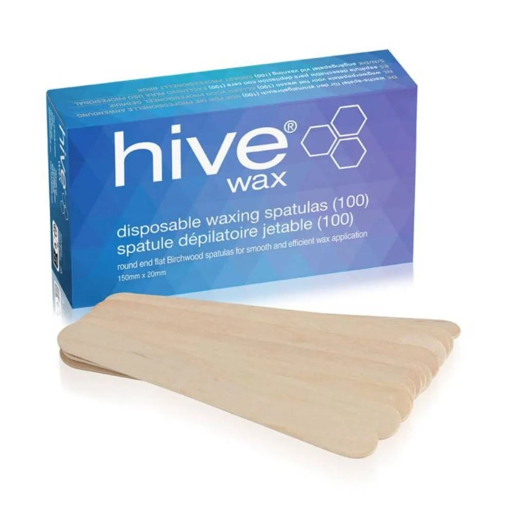Hive Disposable Wooden Spatulas (100) – 15cm x 2cm