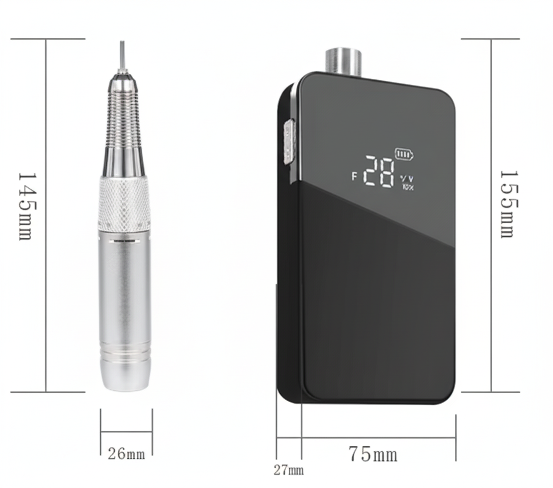 Portable Charging Electric Nail Drill – US-809 (UK Plug)