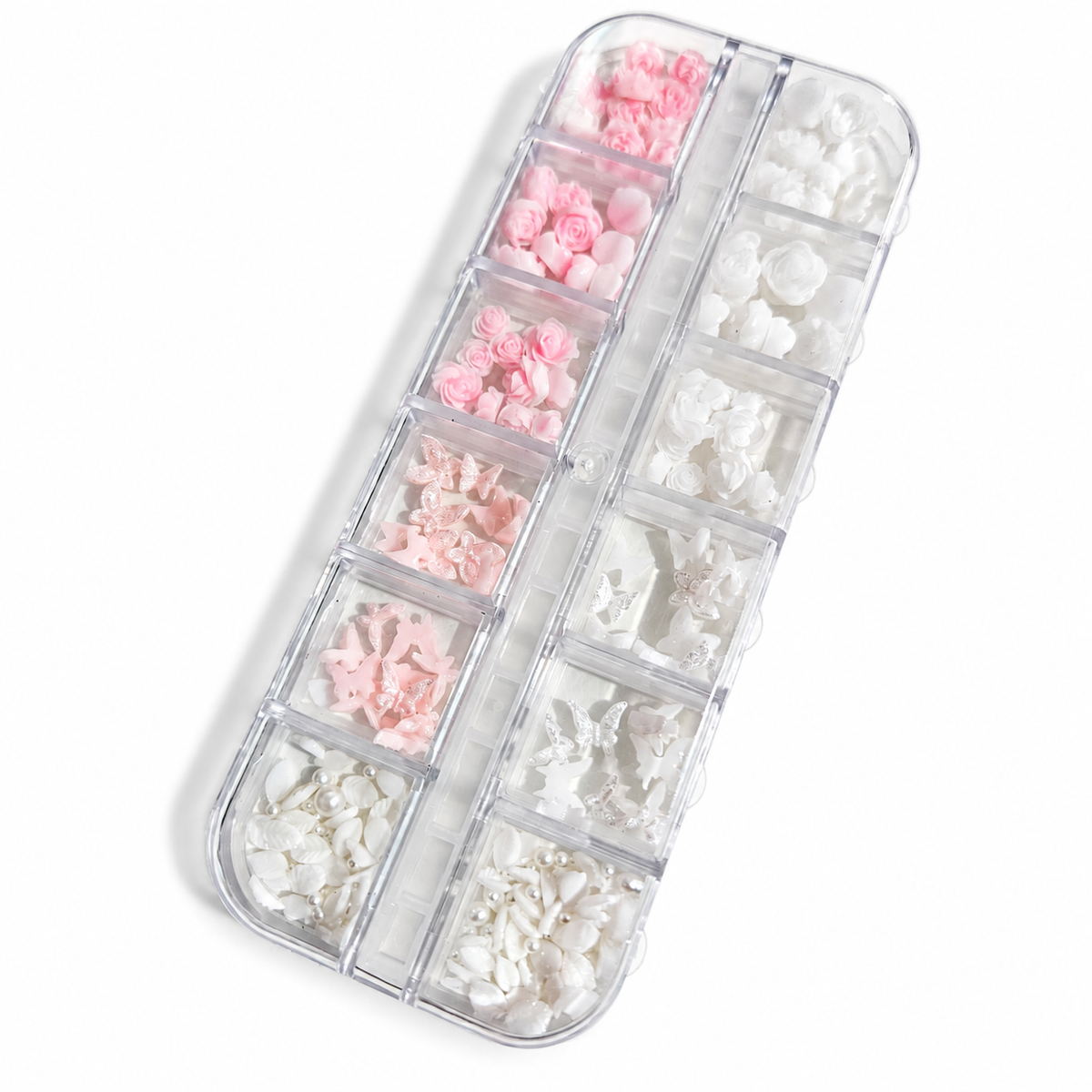 Manicrown 3D Flower Nail Art Set — 12 Compartments