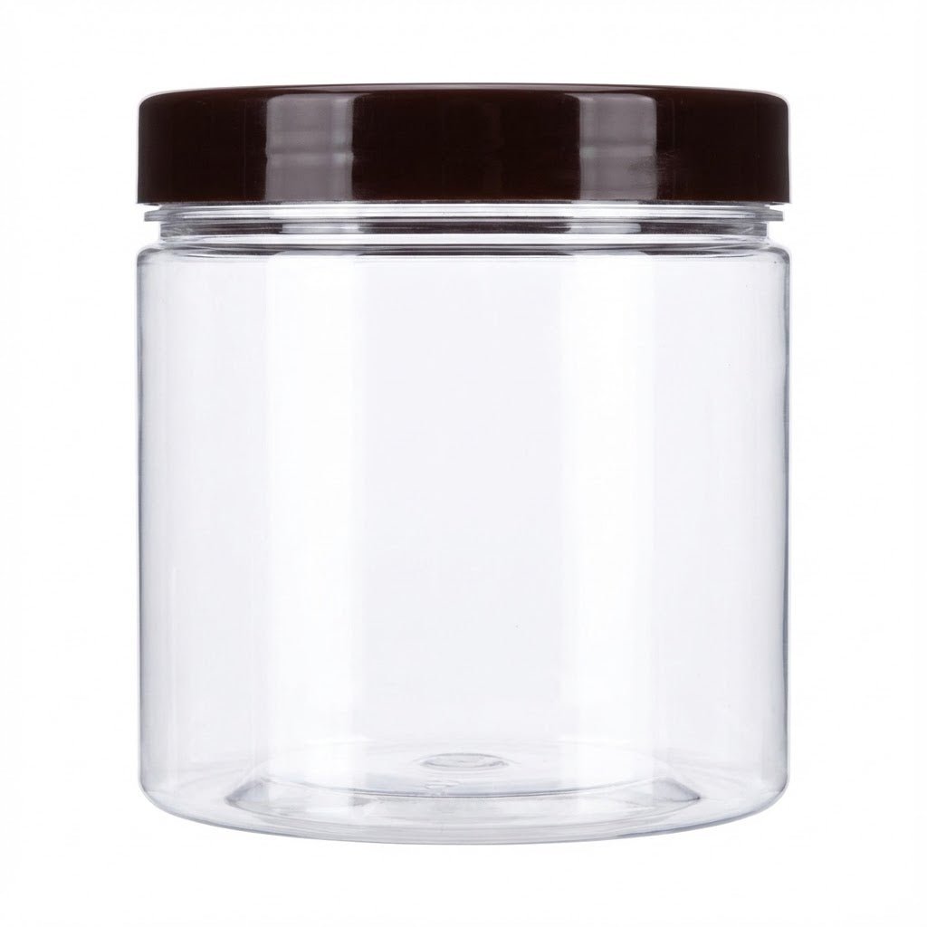 Clear Round Plastic Container Jar (250ml) - EMOI SUPPLY