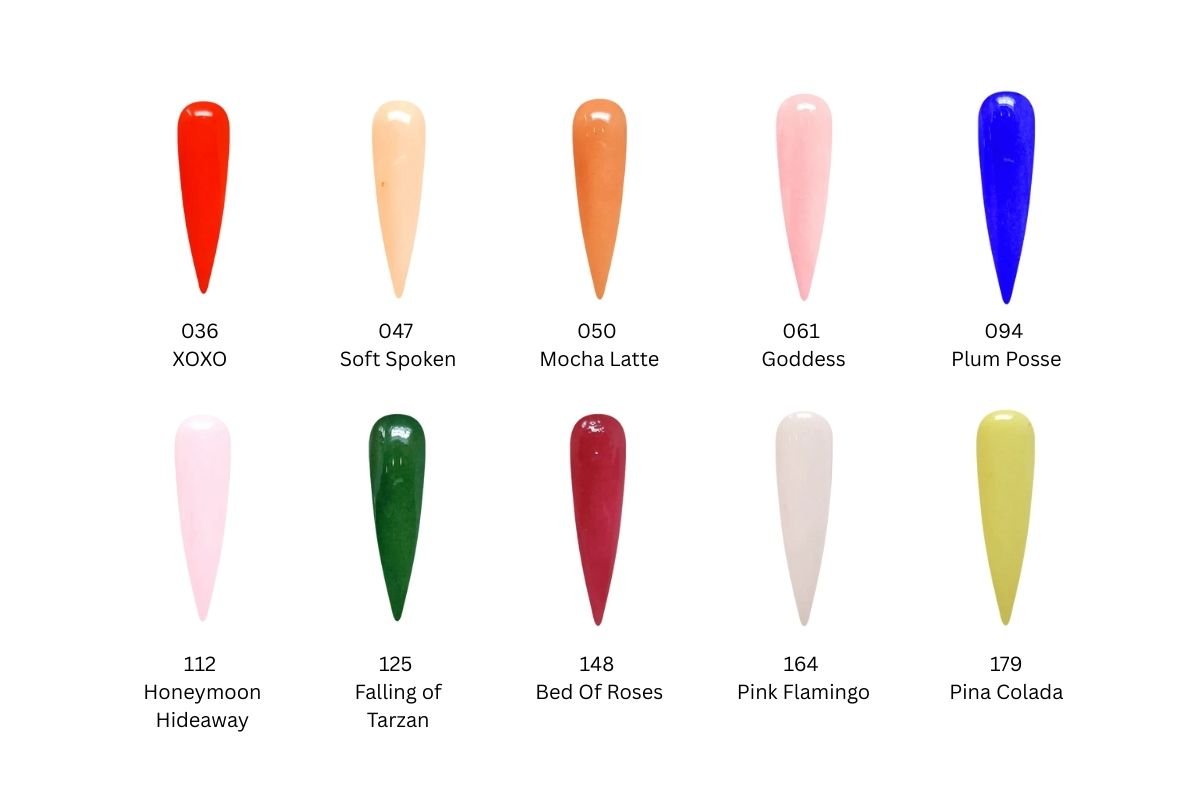 Colour Bundle: NuRevolution Trio Duo Gel & Lacquer (Pack of top 10 popular colours) - EMOI SUPPLY