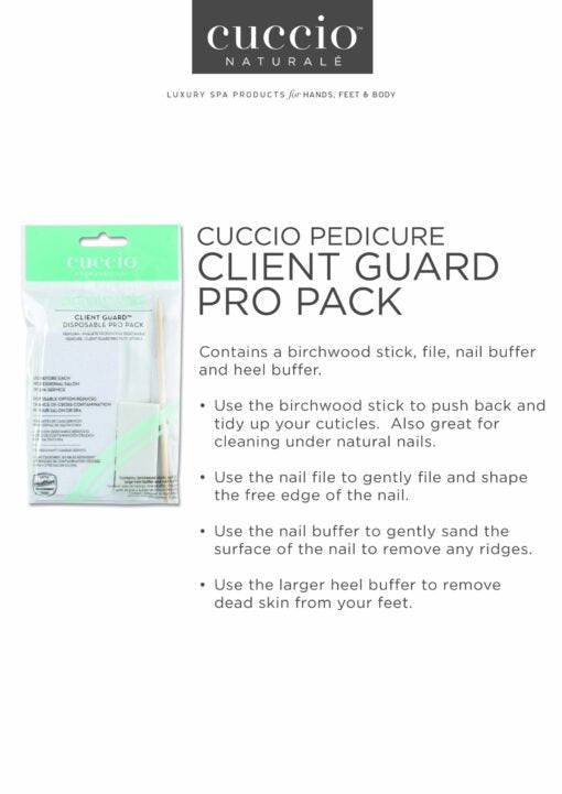 Cuccio Pro – Pedicure Client Guard Disposable Pack - EMOI SUPPLY