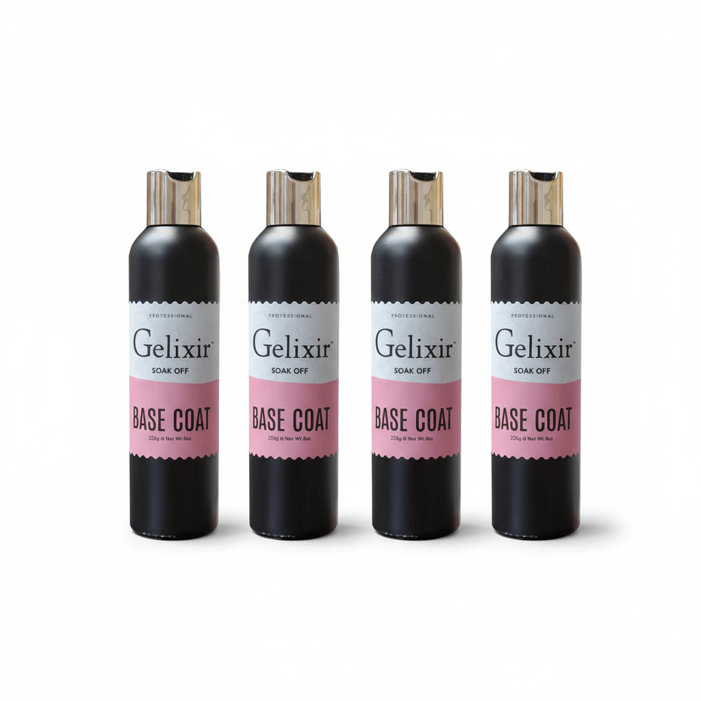 Gelixir Top & Base Coat - Pack of 4 - EMOI SUPPLY