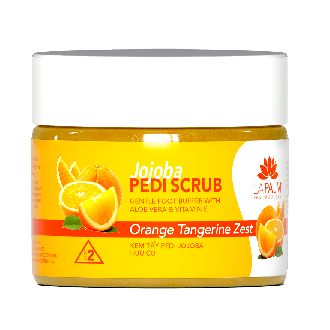 Jojoba Pedi Scrub Orange Tangerine Zest by La Palm - EMOI SUPPLY