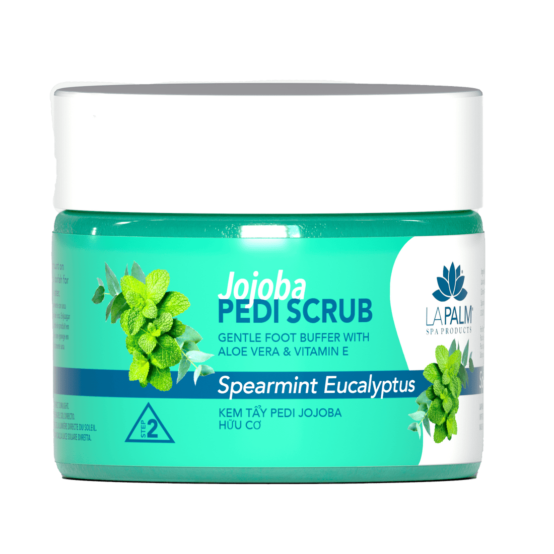 Jojoba Pedi Scrub Spearmint Eucalyptus by La Palm - EMOI SUPPLY