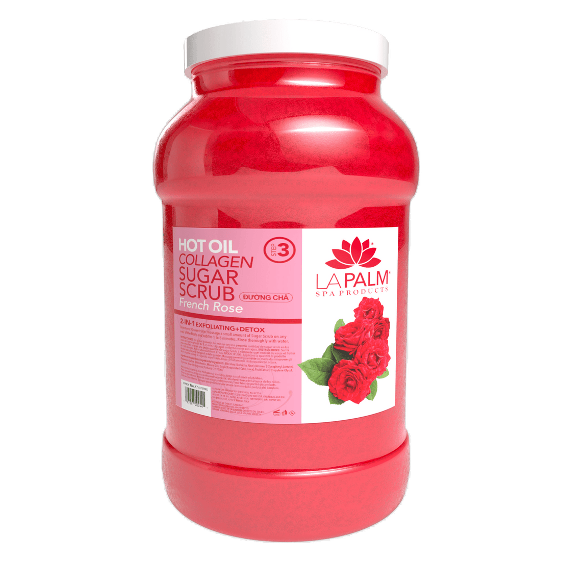 La Palm Hot Oil Sugar Scrub – French Rose - EMOI SUPPLY