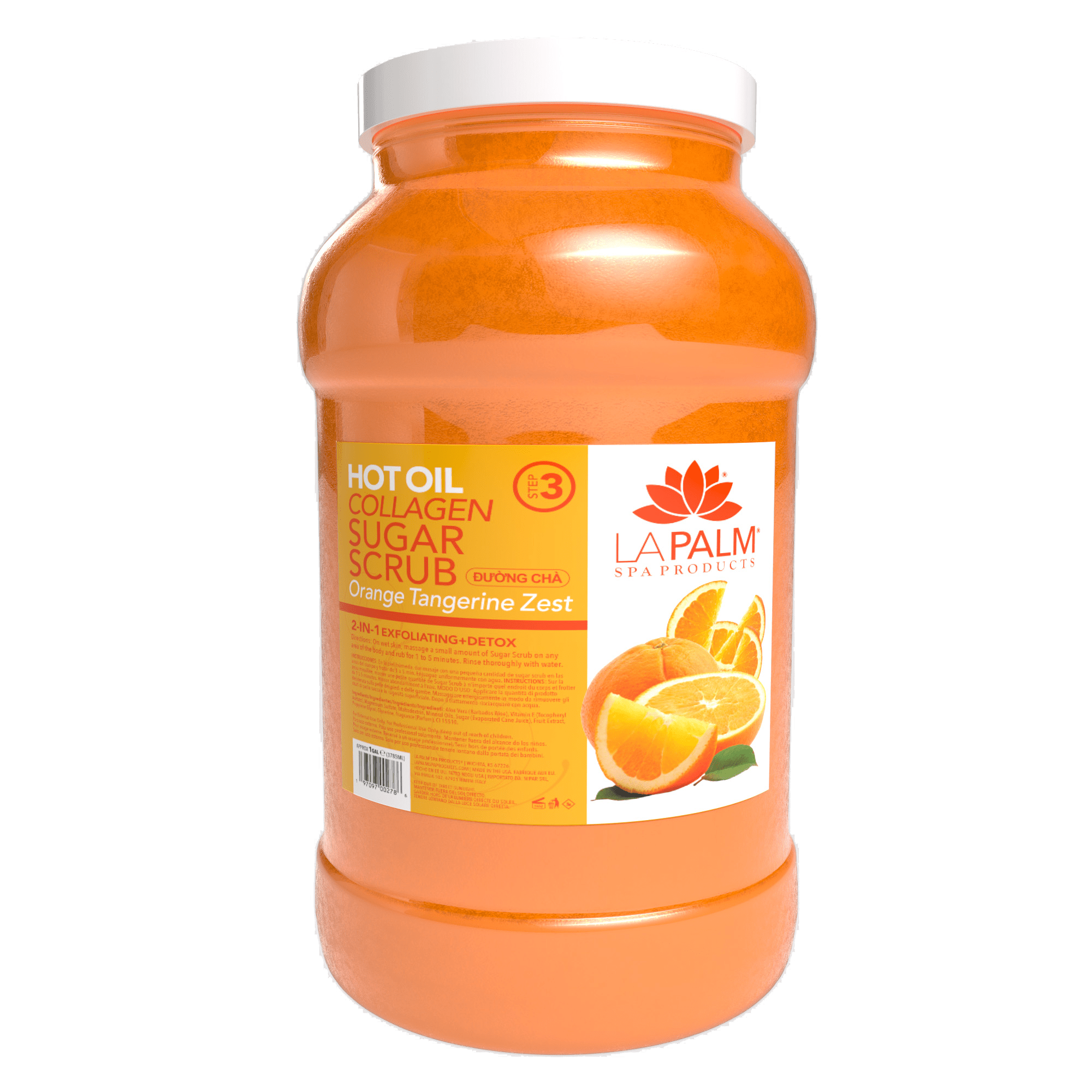 La Palm Hot Oil Sugar Scrub – Orange Tangerine Zest - EMOI SUPPLY