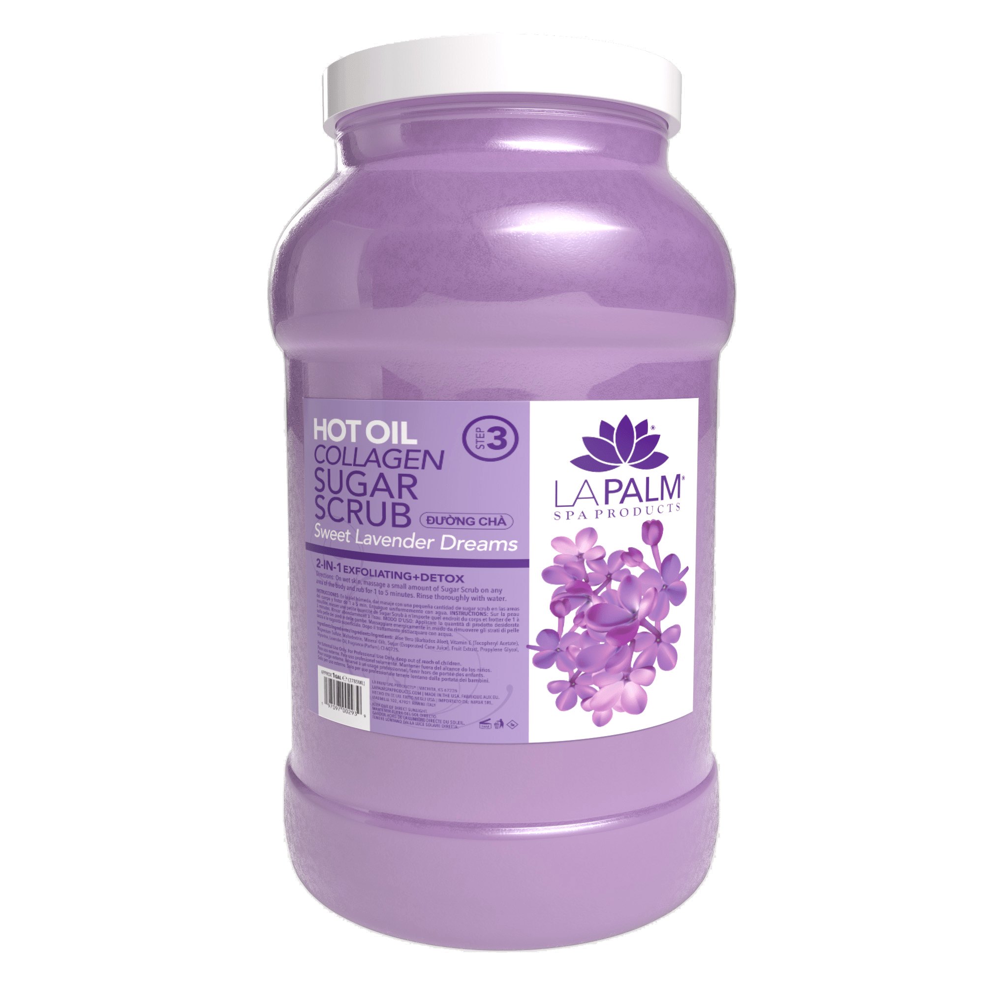La Palm Hot Oil Sugar Scrub – Sweet Lavender - EMOI SUPPLY