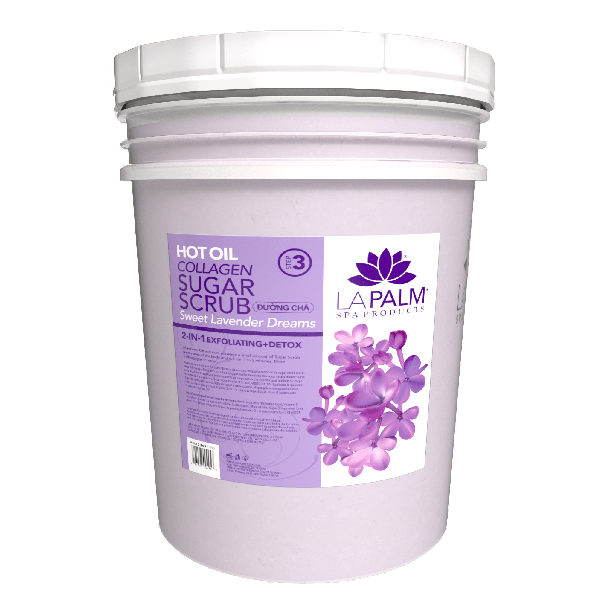 La Palm Hot Oil Sugar Scrub – Sweet Lavender - EMOI SUPPLY