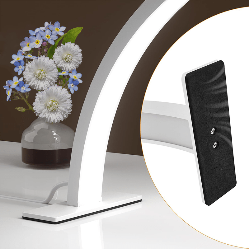 LED Half Moon Desk Lamp - White - EMOI SUPPLY