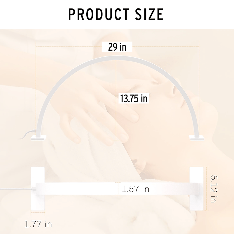 LED Half Moon Desk Lamp - White - EMOI SUPPLY