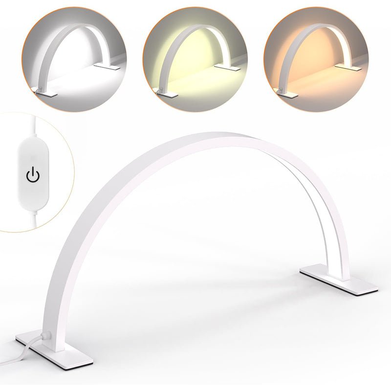 LED Half Moon Desk Lamp - White - EMOI SUPPLY