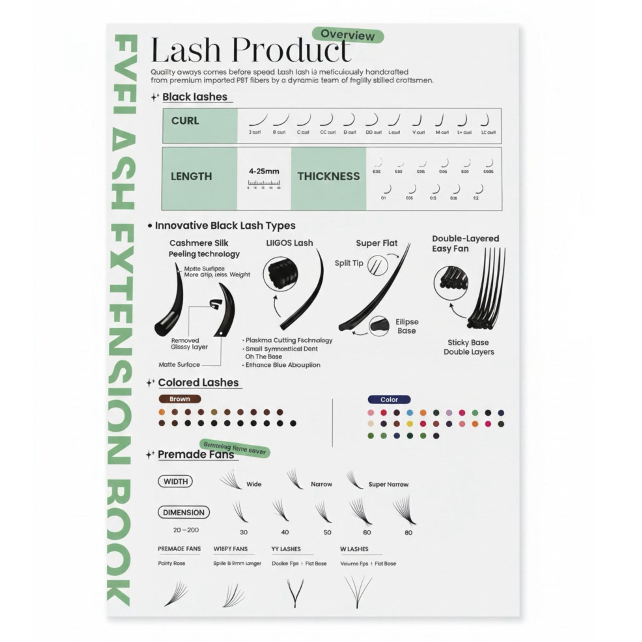 LII LASH Individual Lash Extensions Tray (8 Lines) - EMOI SUPPLY