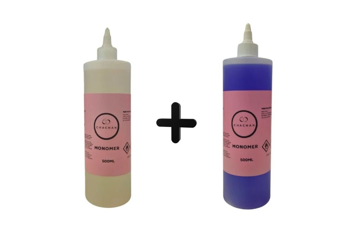 Liquid Bundle: ChaChan Acrylic Liquid Clear and Purple - EMOI SUPPLY