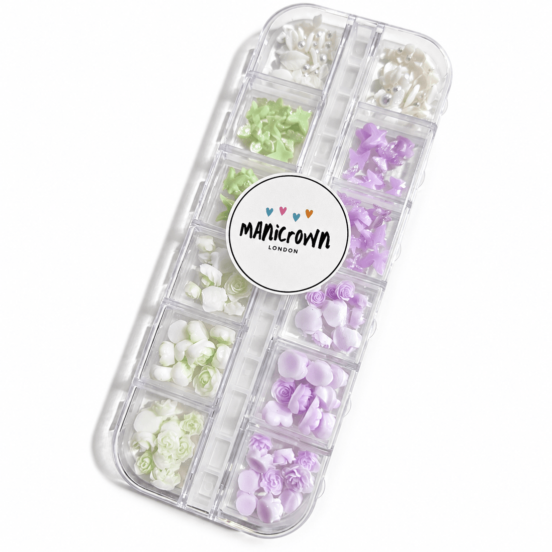 Manicrown 3D Flower Nail Art Set — 12 Compartments - Emoi Supply