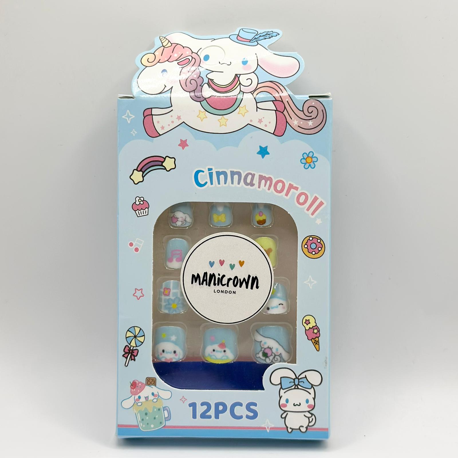 Manicrown Press - On Nail Tips for Kids (12pcs) - Emoi Supply