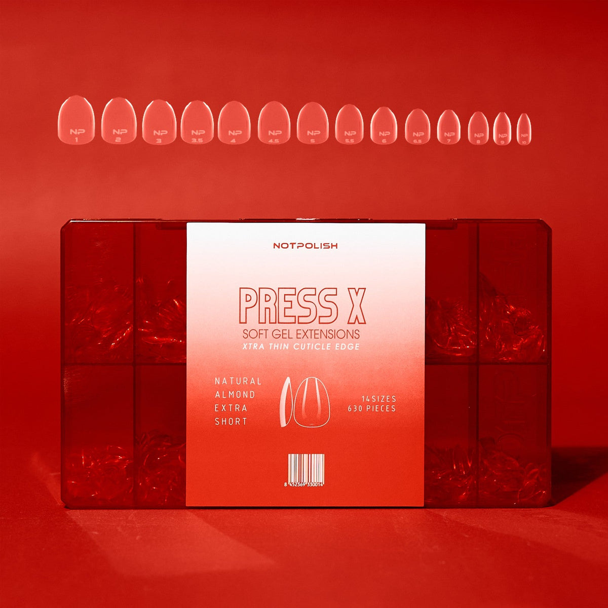 Notpolish Press X- Tip Case 630 pcs - Emoi Supply