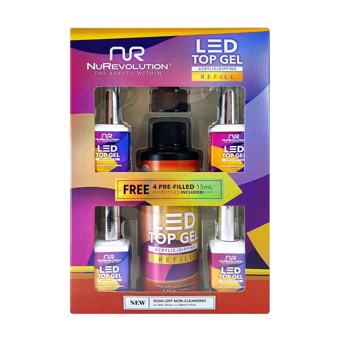 NuRevolution LED Top Gel - EMOI SUPPLY