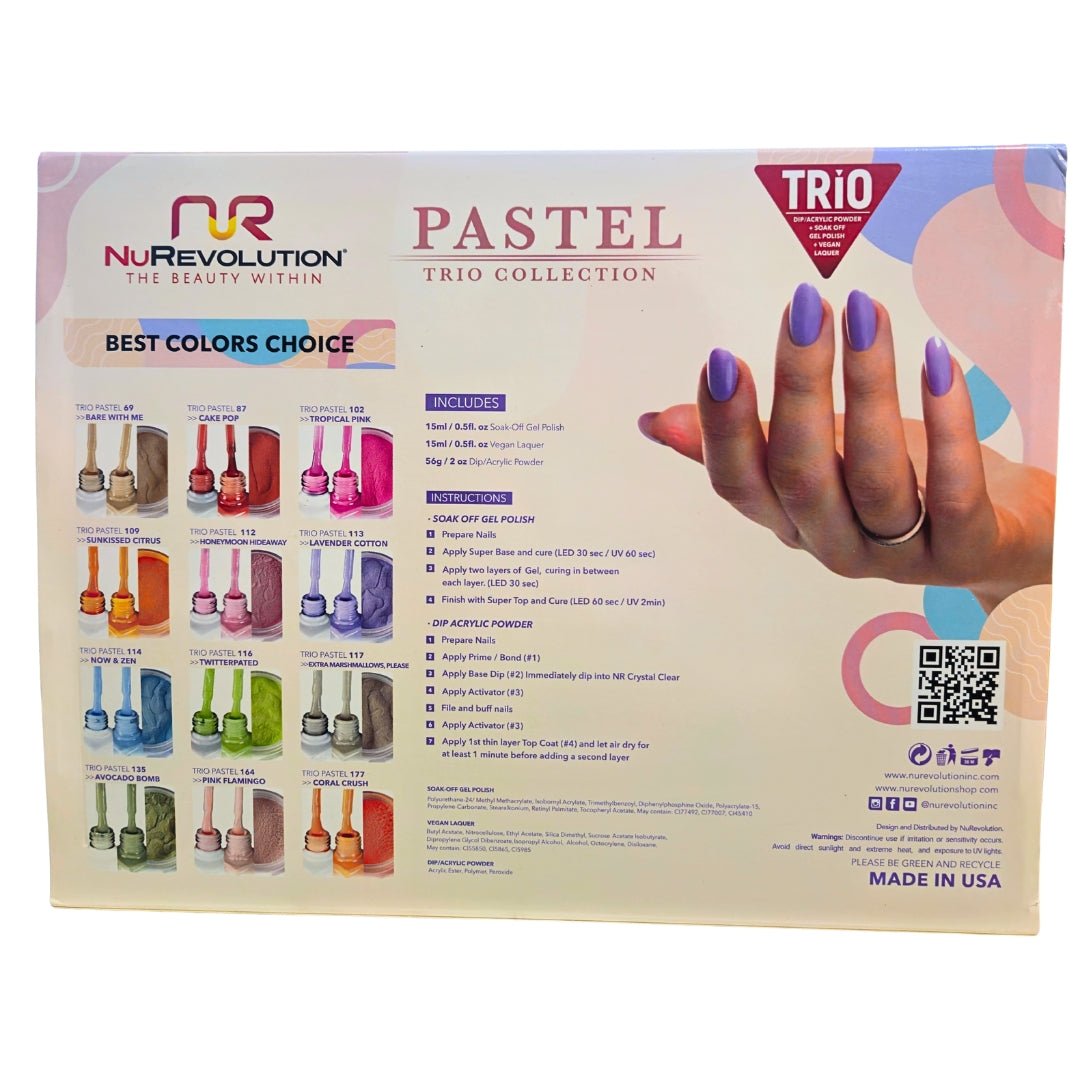 NuRevolution Pastel Trio Collection - EMOI SUPPLY
