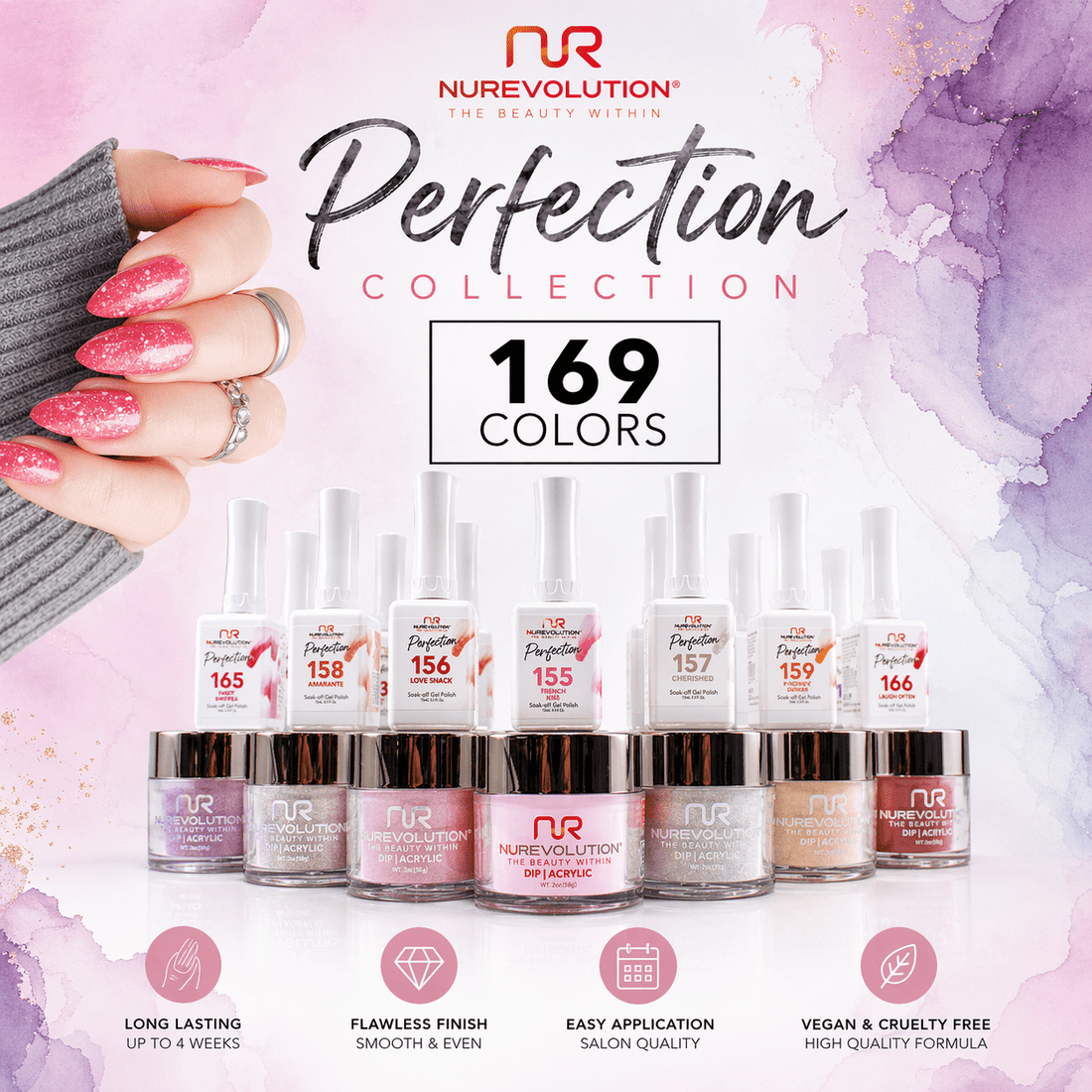 NuRevolution Perfection Collection 169 Colours - Emoi Supply