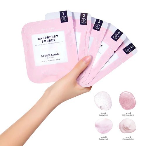 Pedi in a Box O2 Fizz 5 Step – Raspberry Sorbet - EMOI SUPPLY