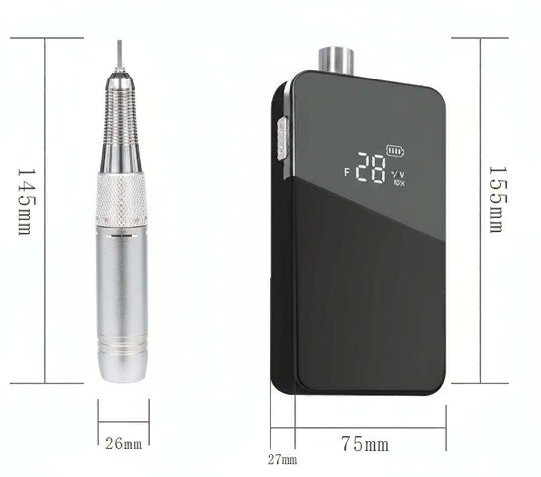 Portable Charging Electric Nail Drill – US - 809 (UK Plug) - EMOI SUPPLY