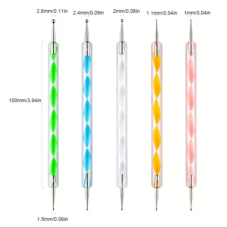 Stripe Double Ended Nail Art Design Dotting Pen - EMOI SUPPLY