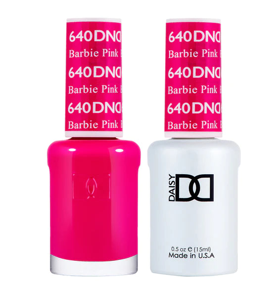 DND Duo Gel & Nail Polish Set – Barbie Pink (640)