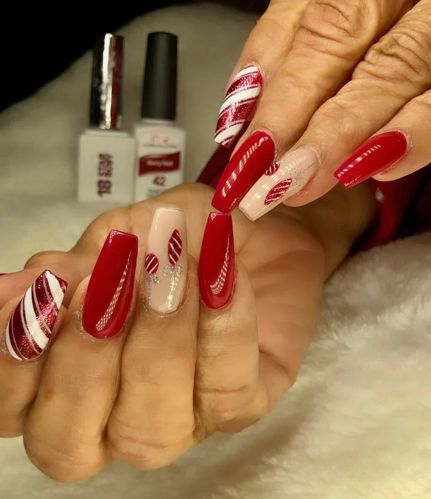 NuRevolution Trio Duo Gel & Lacquer 042 Berry Red