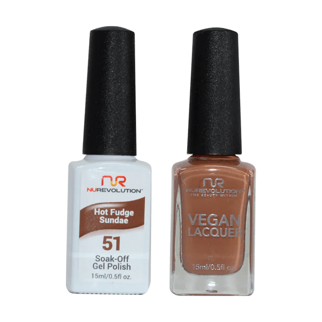 NuRevolution Trio Duo Gel & Lacquer 051 Hot Fudge Sundae