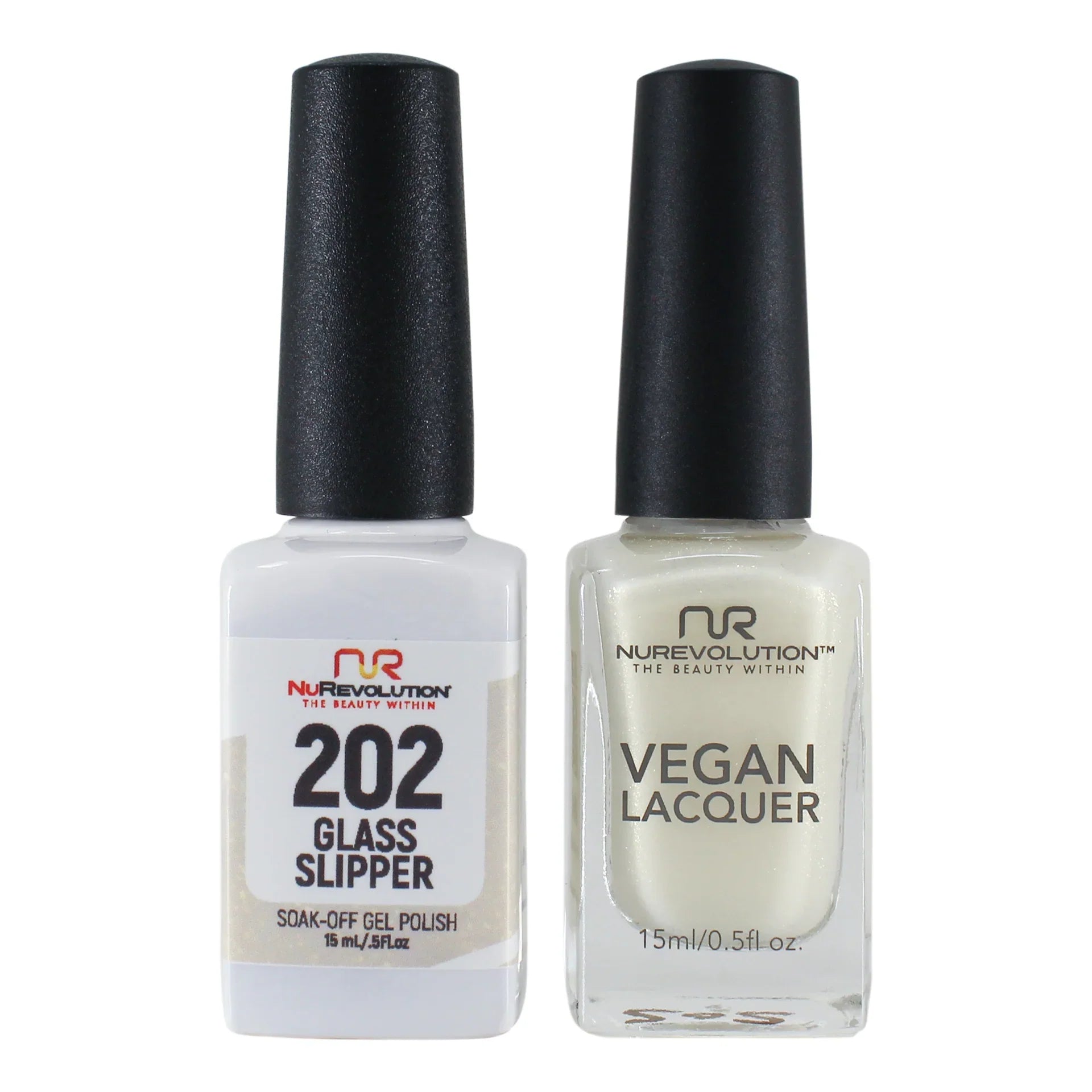 NuRevolution Trio Duo Gel & Lacquer 202 Glass Sleeper