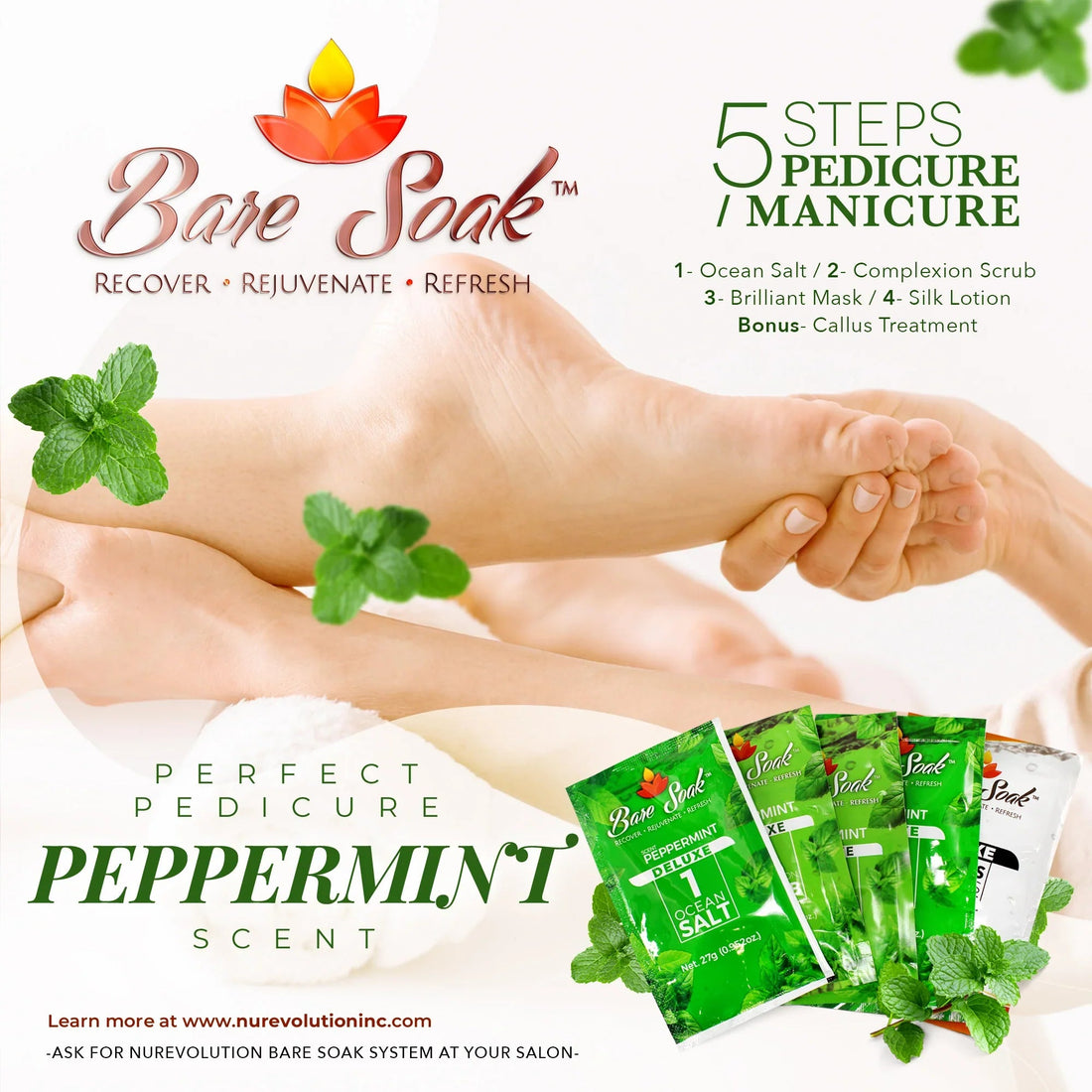 NuRevolution BareSoak - Peppermint - EMOI SUPPLY