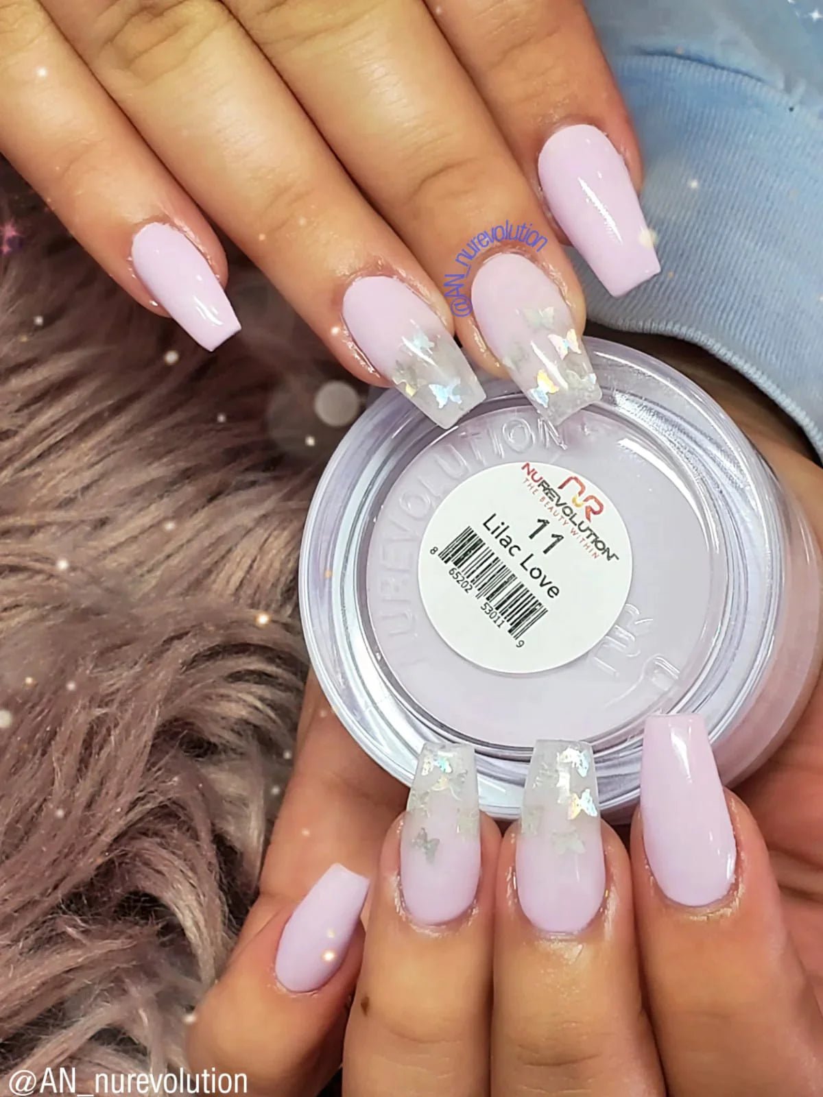 NuRevolution Trio Dip/Acrylic Powder 011 Lilac Love - EMOI SUPPLY