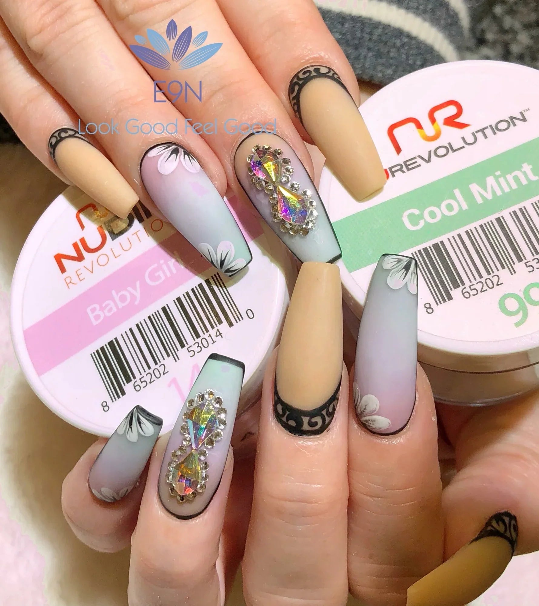 NuRevolution Trio Dip/Acrylic Powder 014 Baby Girl - EMOI SUPPLY