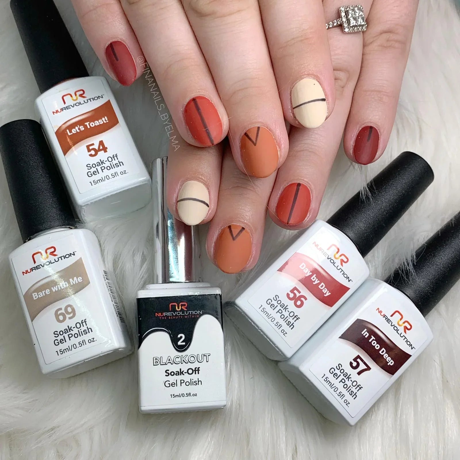 NuRevolution Trio Duo Gel & Lacquer 002 Blackout - EMOI SUPPLY