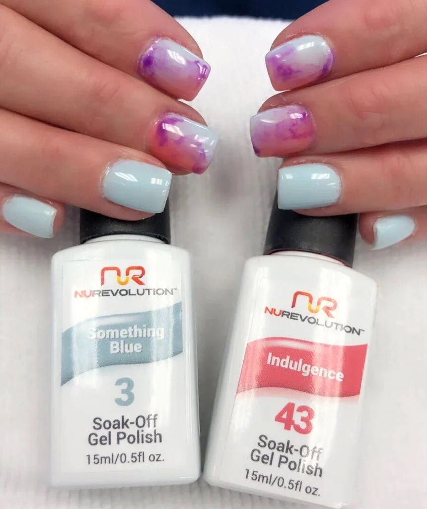 NuRevolution Trio Duo Gel & Lacquer 003 Something Blue - EMOI SUPPLY