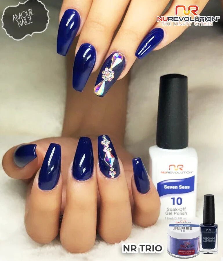 NuRevolution Trio Duo Gel & Lacquer 010 Seven Seas - EMOI SUPPLY