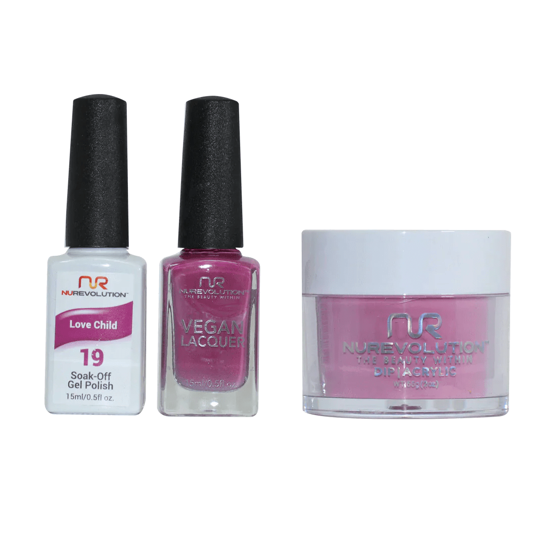 NuRevolution Trio set 019 Love Child - EMOI SUPPLY