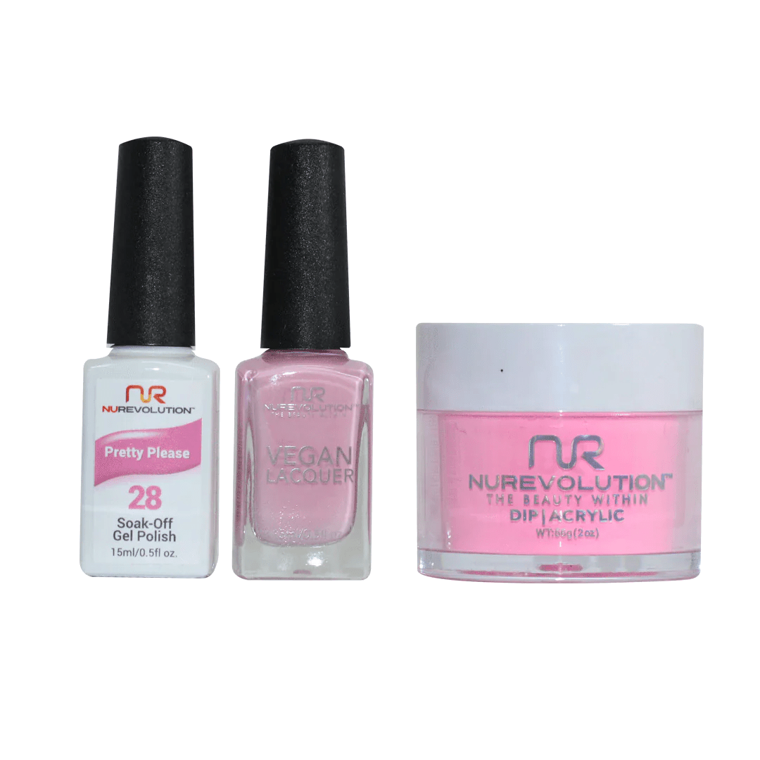 NuRevolution Trio set 028 Pretty Please - EMOI SUPPLY