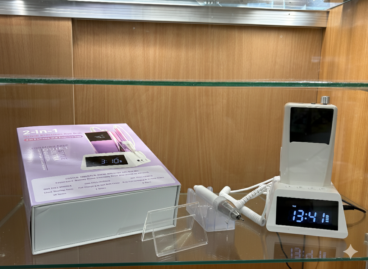 45K Desktop Electric Nail Drill With Charging Doc