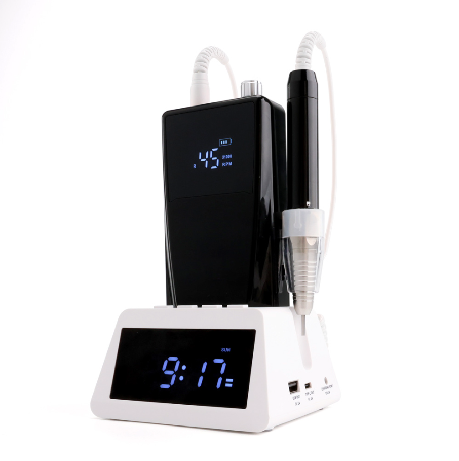 45K Desktop Electric Nail Drill With Charging Doc