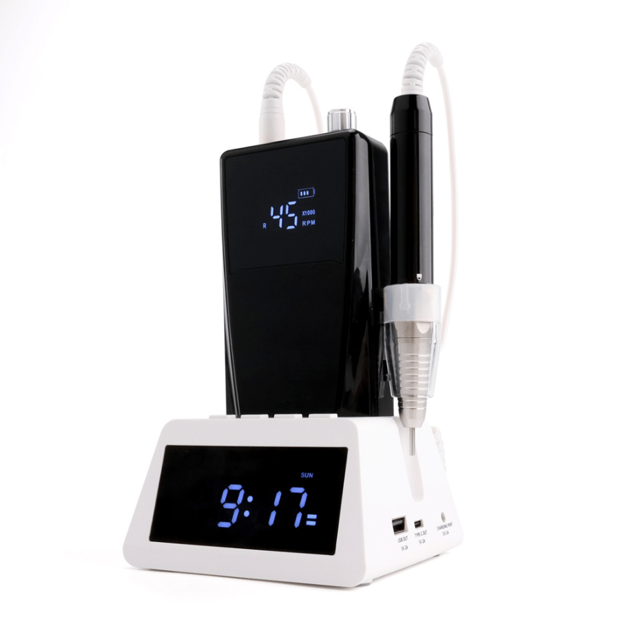 45K Desktop Electric Nail Drill With Charging Doc - EMOI SUPPLY