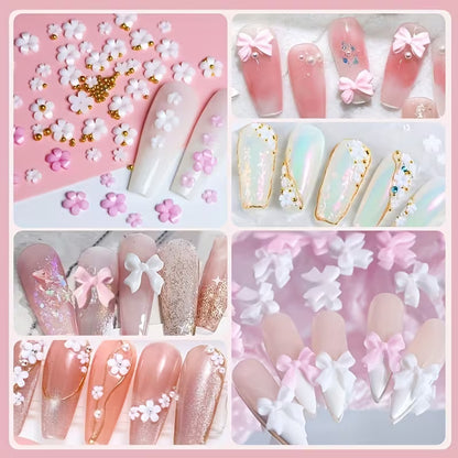 Chic 3D Bow &amp; Pearl Nail Art Kit