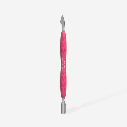 Manicure Pusher Gummy – UNIQ 10 TYPE 3 (Rounded Narrow Pusher + Cleaner / Hatchet) by Staleks