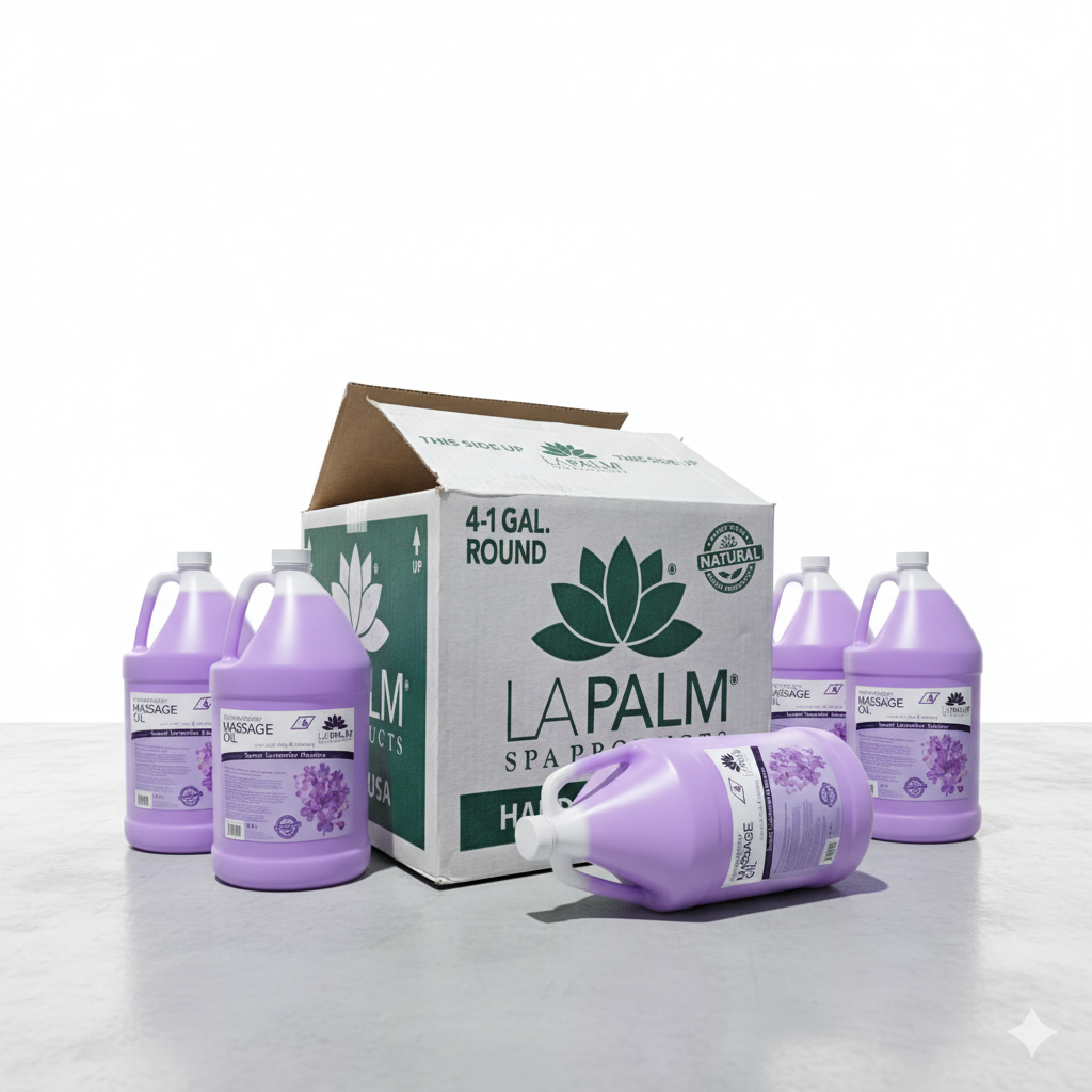 LaPalm Massage Oil – Box of 4 Gallons