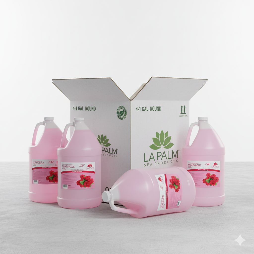 LaPalm Massage Oil – Box of 4 Gallons
