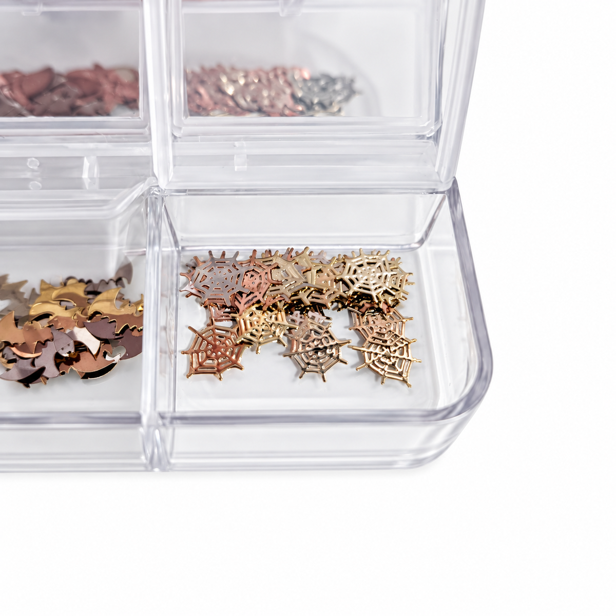 Manicrown Halloween Nail Glitter &amp; Sequin Set — 6 Compartments