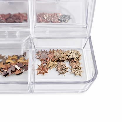 Manicrown Halloween Nail Glitter &amp; Sequin Set — 6 Compartments