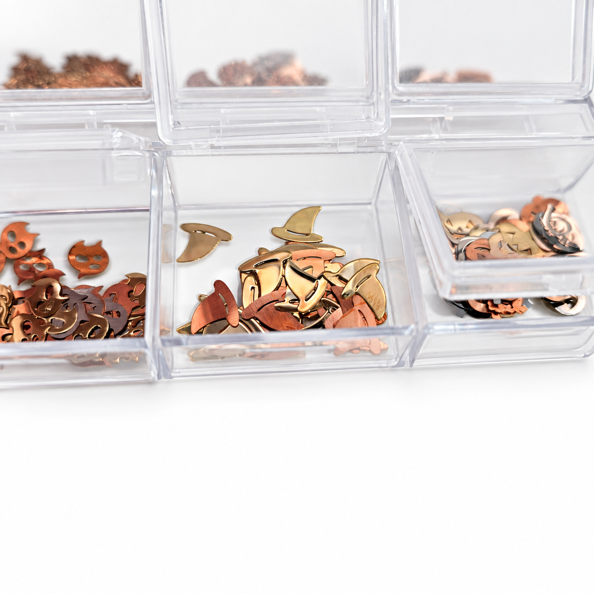 Manicrown Halloween Nail Glitter &amp; Sequin Set — 6 Compartments