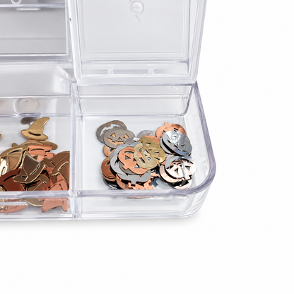 Manicrown Halloween Nail Glitter &amp; Sequin Set — 6 Compartments